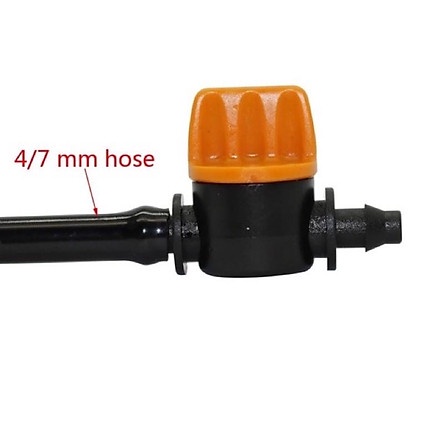 Van khóa ống dây 6mm, van khóa nối ống 6 ly cho hệ thống tưới cây
