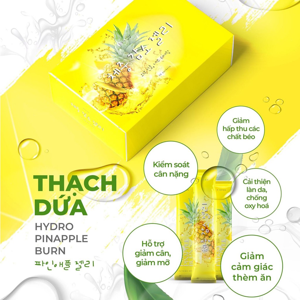 Thạch Dứa Giảm Cân⚡FREESHIP⚡Thạc h Dứa Matxi Corp Chính Hãng – Giải Pháp Tuyệt Vời Cho Người Thừa Cân Béo Phì