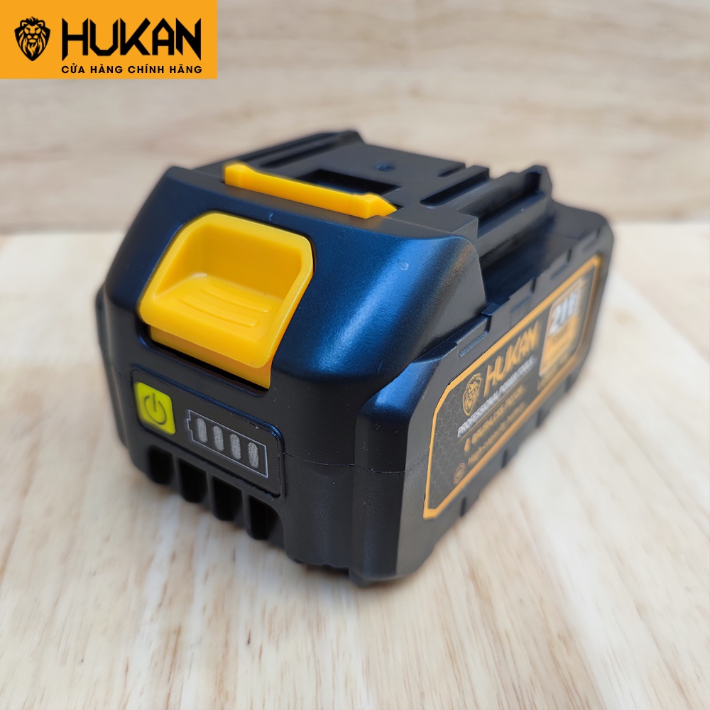 Pin HUKAN 10cell 21V có đèn báo pin dung lượng 3.2Ah  phù hợp cho dòng máy khoan X1 X6 X7 X8 X9 AG