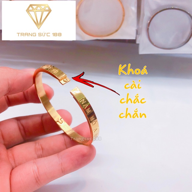 Vòng tay titan Nam Mô A Di Đà Phật