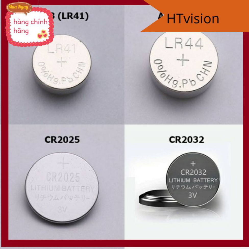Pin cúc áo pin lithium điện tử, bo mạch, đồ chơi trẻ em, đồng hồ LR41 AG3 LR44 AG13 CR2025 CR2032