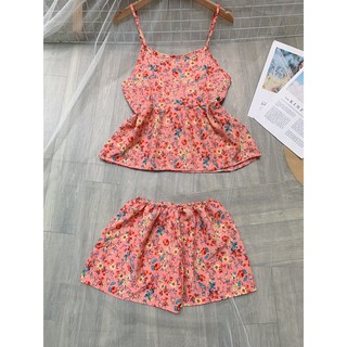 BỘ VOAN LỤA 2 DÂY (kèm ảnh thật) Đồ bộ 2 dây 💥 đồ bộ mặc nhà