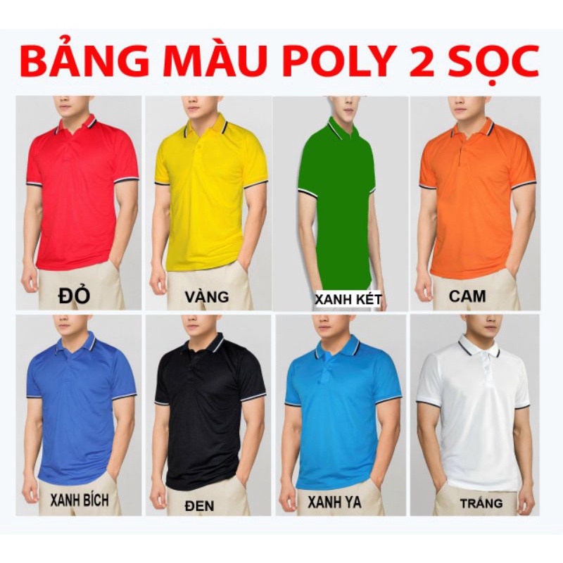 áo thun poly mè sọc
