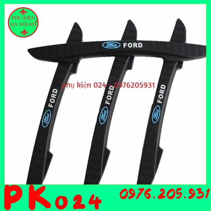 Bộ 4 Miếng Dán Cao Su Chống Trầy Xước Va Đập Cửa Xe Ô Tô - FORD
