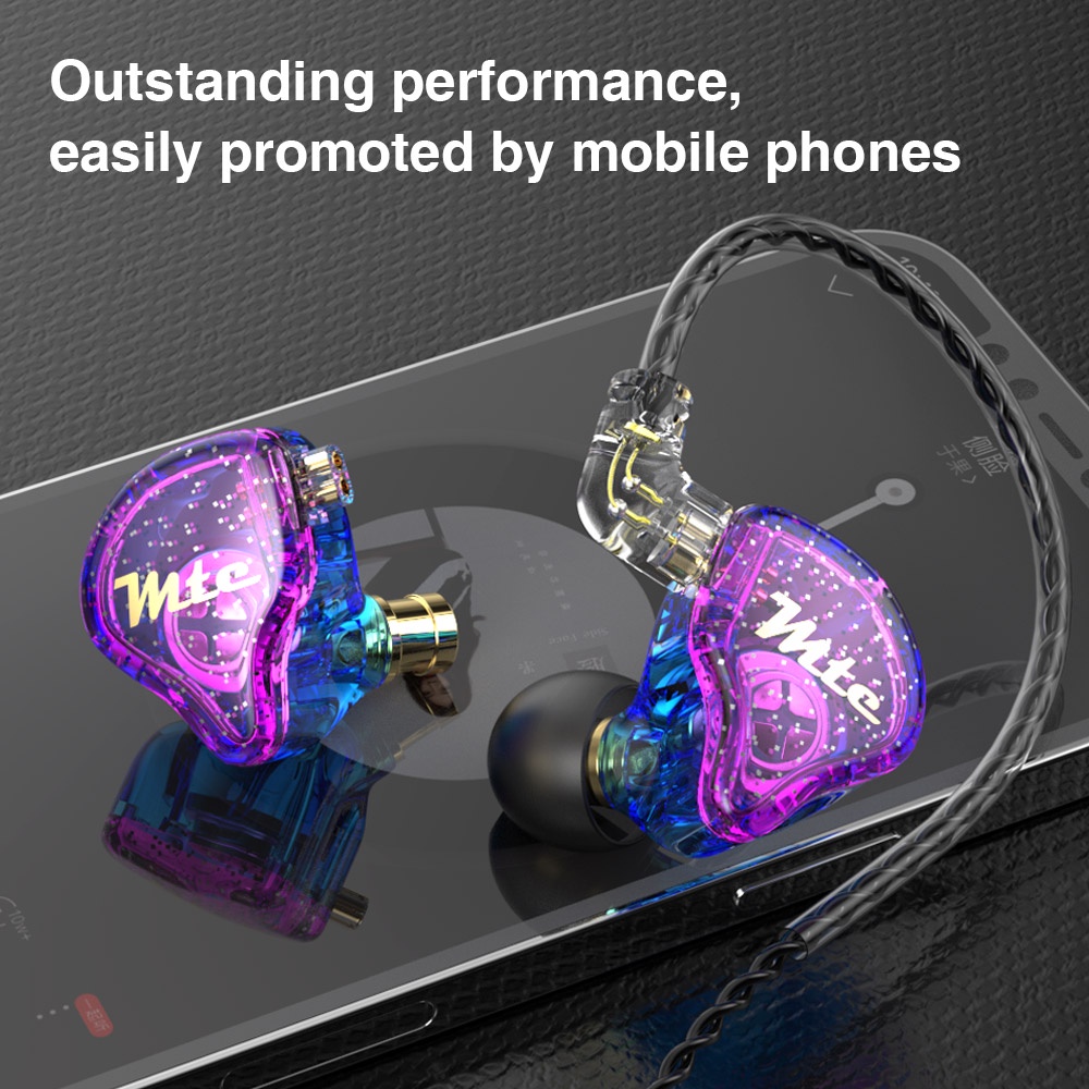 TRN MTE Tai nghe nhét tai kim loại âm thanh hifi Trn cs2 vxpro ta1 m10 mt1