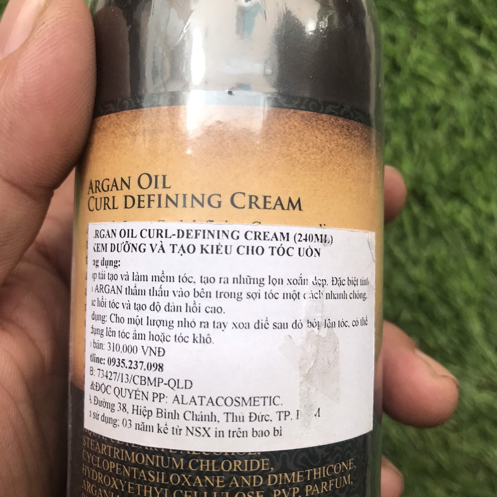 Kem tạo kiểu tóc uốn xoăn – ARGAN DELUXE Curl Defining Cream 240ml