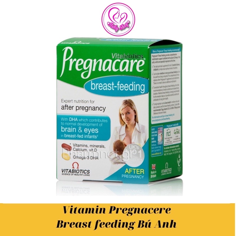 Vitamin tổng hợp cho mẹ sau sinh và cho con bú Pregnacare Breastfeeding UK