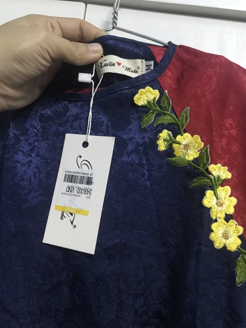 Combo bộ áo dài gấm lụa hàng Vincom Moda 549k sale còn 299k