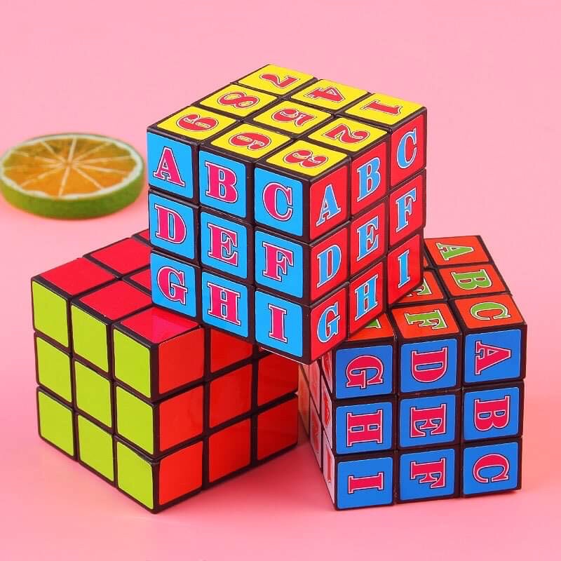 Rubic 3*3 Phiên Bản Số Và Chữ⚡️Freship⚡️ Đồ Chơi Phát Triển Trí Não