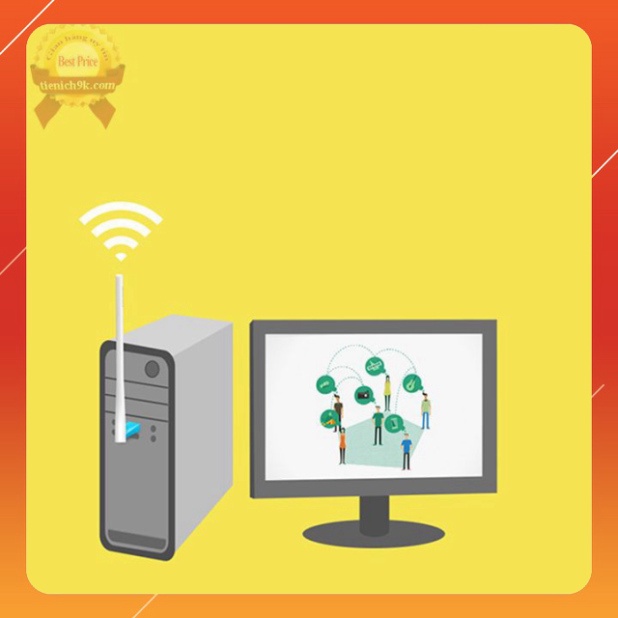 [Hàng xịn] Bộ đầu USB thu phát sóng wifi tốc độ cao Mercury MW150UH có 1 râu anten không dây và repeat cho máy tính PC l