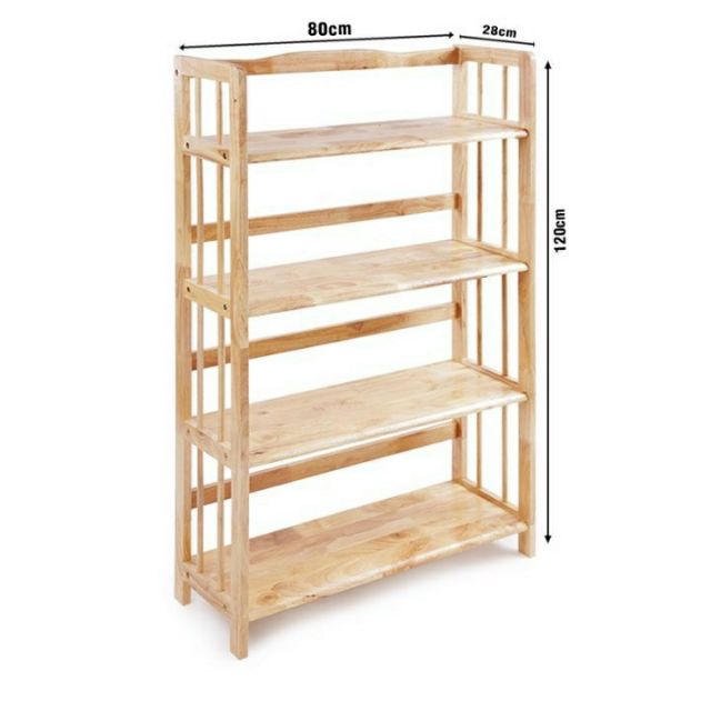 𝐌IỄN PHÍ SHIP Kệ Sách Gỗ Đa Năng 4 Tầng Rộng 80cm