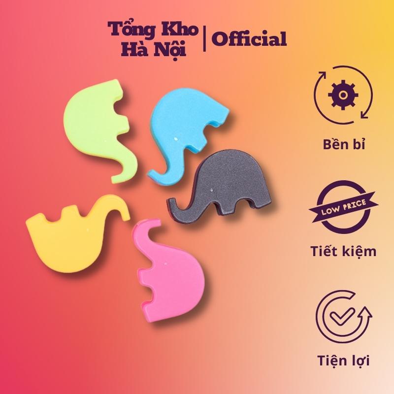 Combo 2 giá đỡ điện thoại hình voi nhiều màu - kệ để điện thoại hình voi nhỏ xinh