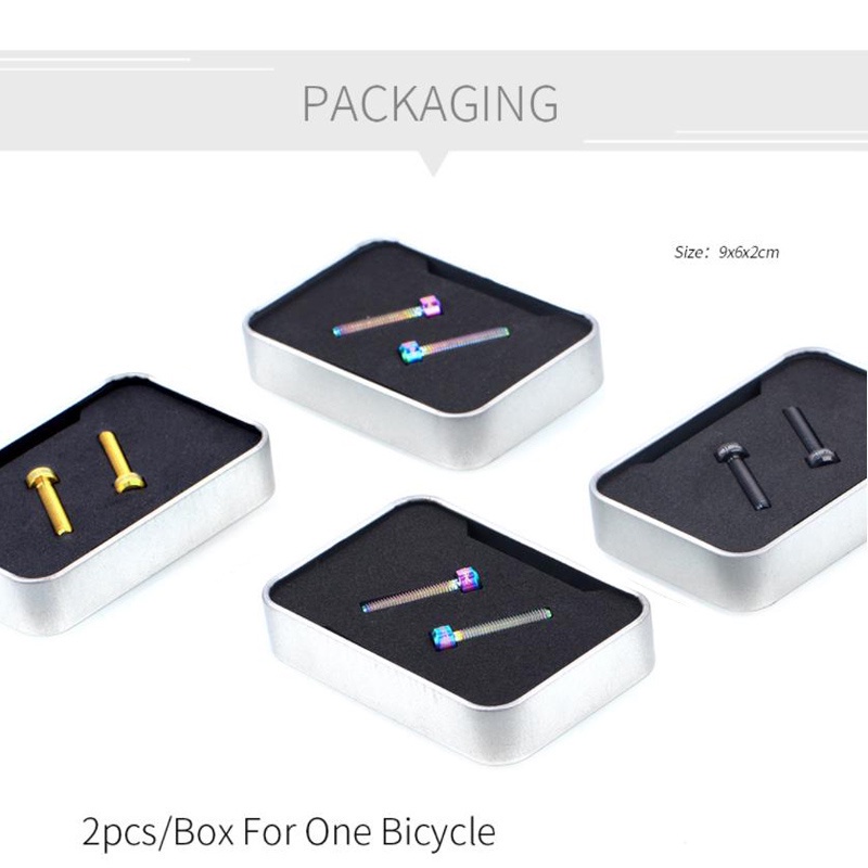 Bộ 2 Vòng Cố Định Tay Phanh Xe Đạp Leo Núi Bằng Hợp Kim Titan M5x25mm