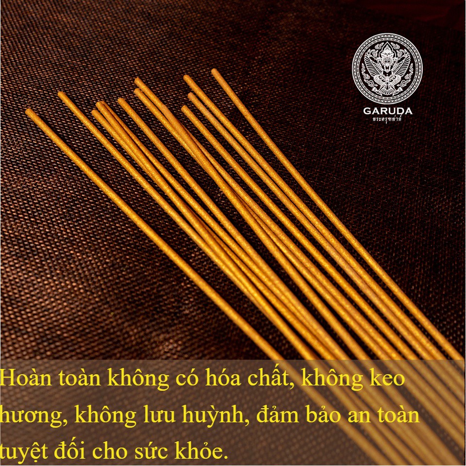 Combo 2 hộp nhang thần tài Garuda, không độc, ít khói, đốt nhang thơm có mùi dễ chịu không gắt,tàn cuốn hình đồng xu