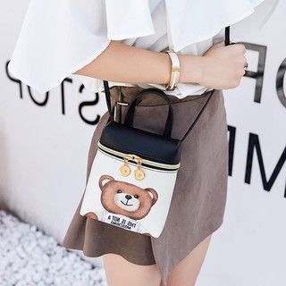 Balo nhỏ hình con gấu moschino phụ kiện thời trang trend hàn nhật - moonlight