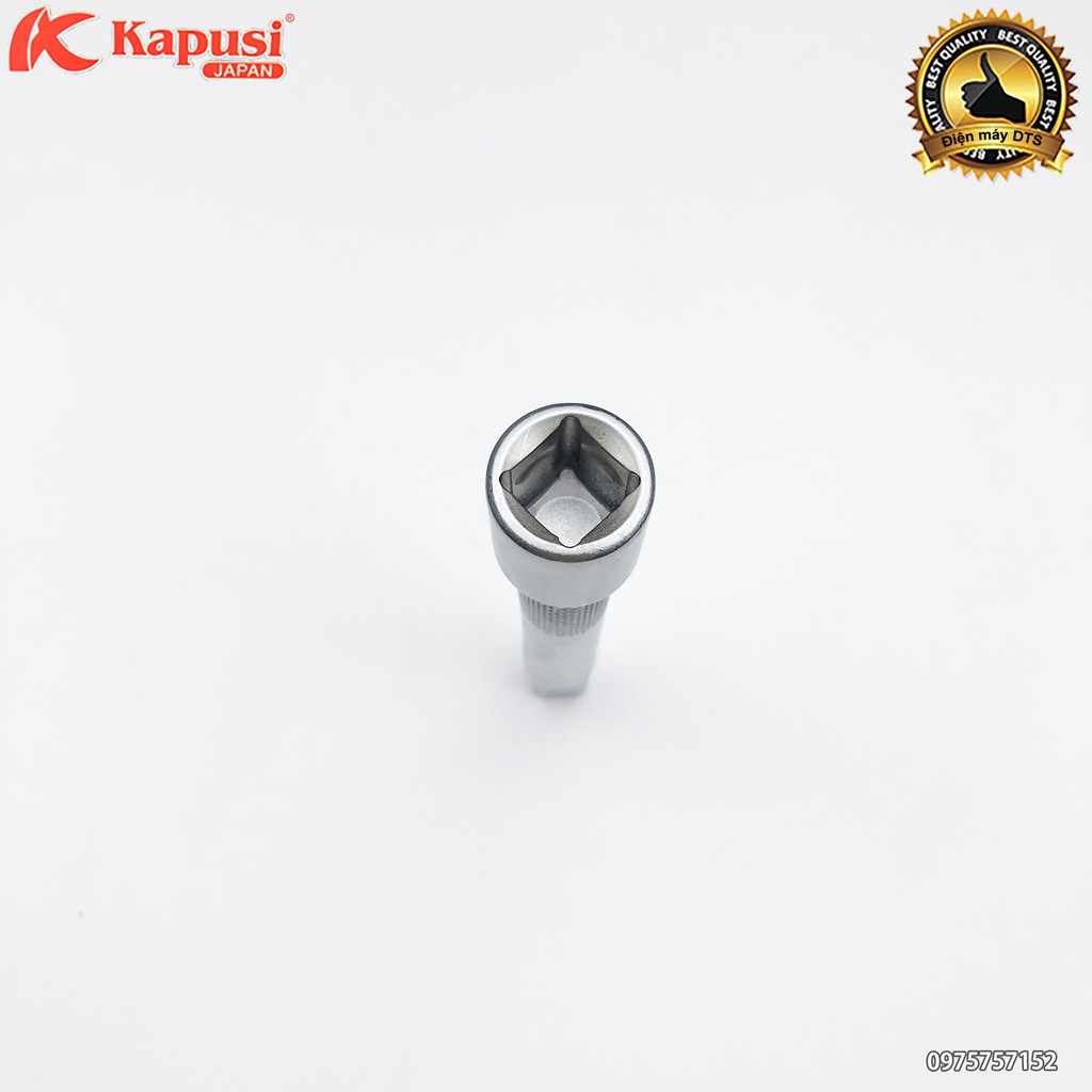 Tuýp nối dài khẩu 1/2 inch 120mm Nhật Kapusi, đầu nối tuýp 1/2&quot;x5&quot; thép cứng CR-V cao cấp