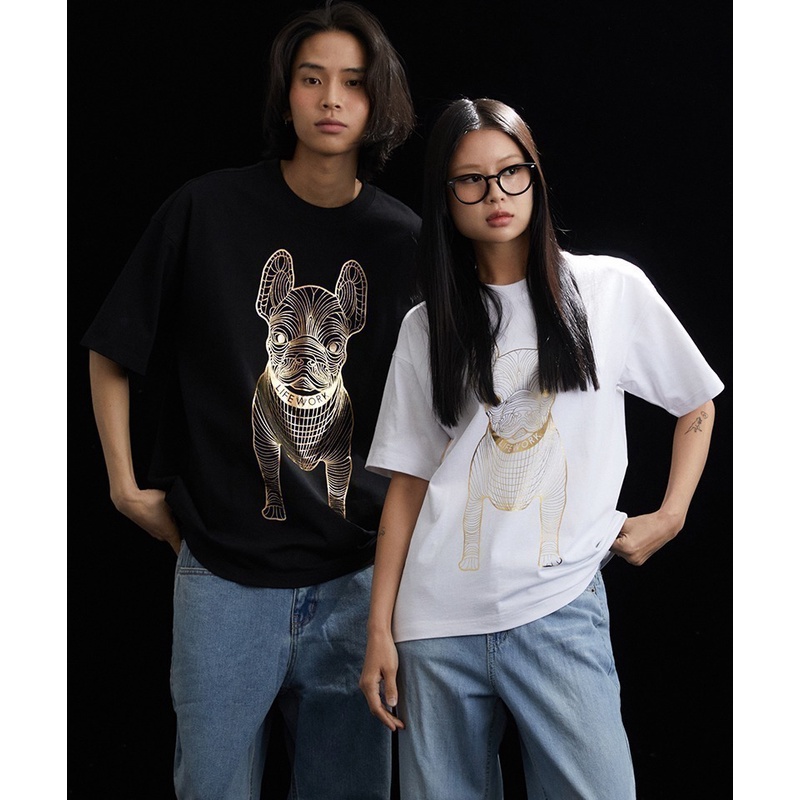 Áo thun tay lỡ unisex LifeWork chính hãng Hàn Quốc