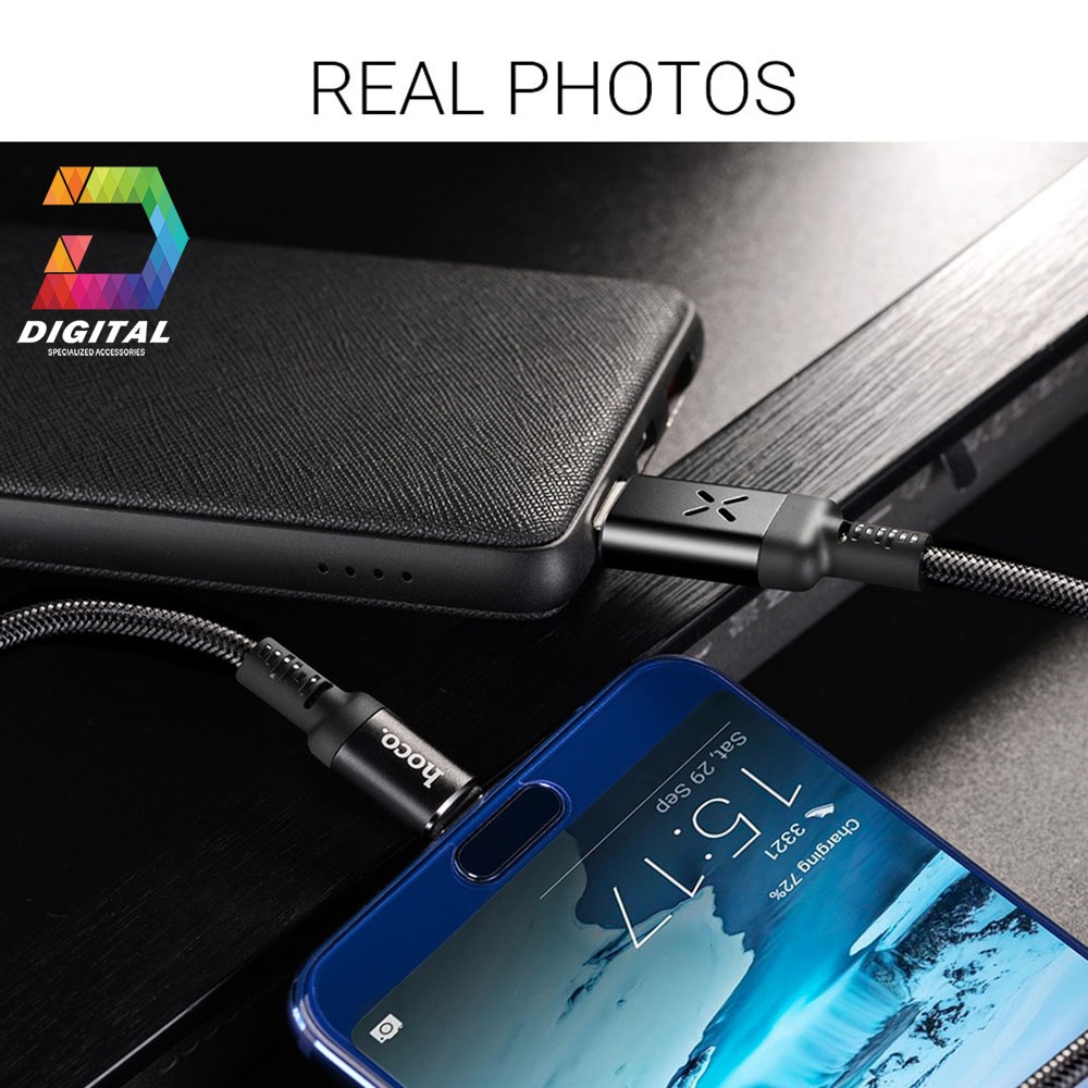 Cáp Sạc Nhanh Hoco U63 Cổng Type C Chính Hãng Phát Sáng Theo Nhạc