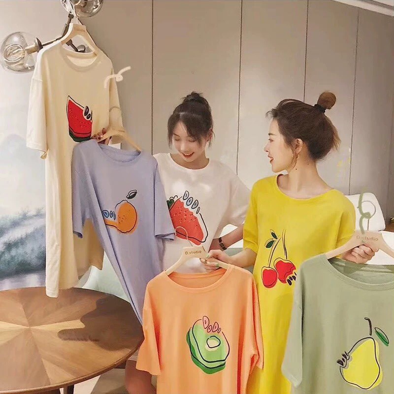 VÁY SUÔNG HOA QUẢ 6 MÀU ULLAZZANG
