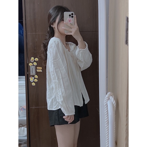 Thanh lý pass áo đũi cổ vuông viền bèo