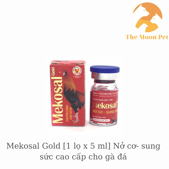 Mekosal Gold [1 lọ x 5ml] Nở cơ- sung sức cao cấp cho gà đá