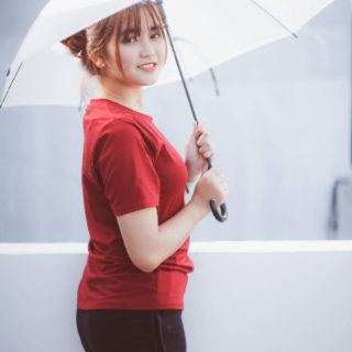 Áo Thun Trơn AGE2X Màu Đỏ Đô