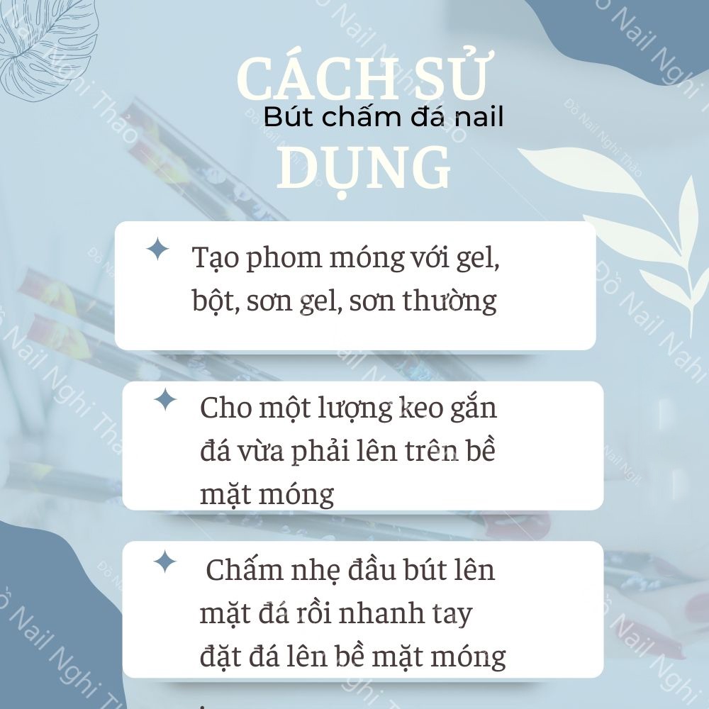 Bút chấm đá nail LADURA