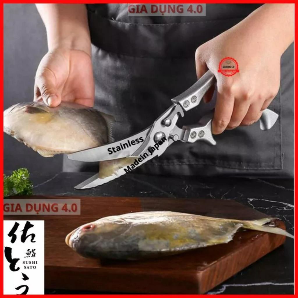 Kéo cắt gà cao cấp sản xuất tại Nhật Bản bằng thép trắng không gỉ