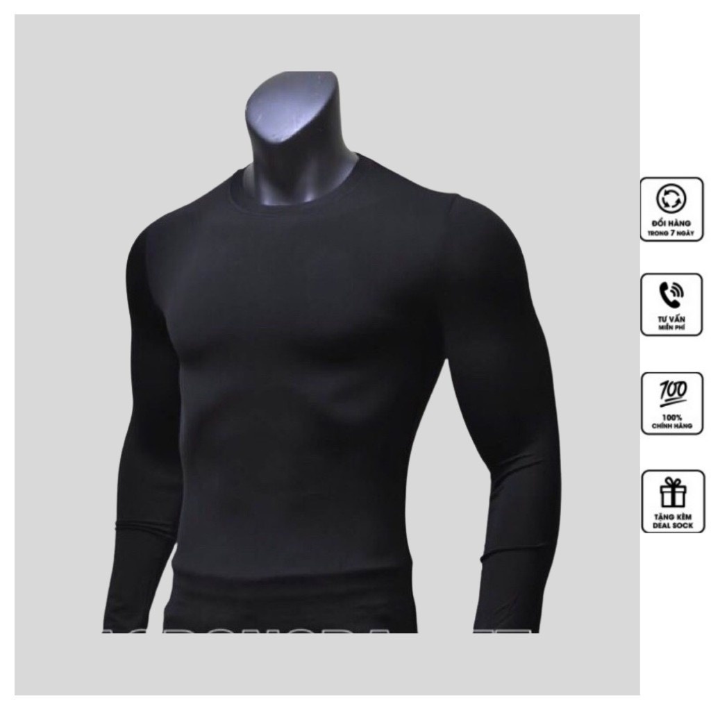 Áo giữ nhiệt thể thao nam chất liệu thun lạnh cao cấp giữ nhiệt giữ ấm co giãn 4 chiều | BigBuy360 - bigbuy360.vn
