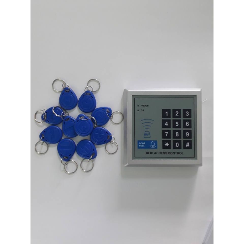 Đầu đọc thẻ từ RFID và bàn phím số tần số + 10 thẻ từ