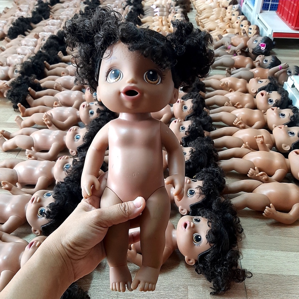 Búp Bê Baby Alive Hasbro Mỹ 32 cm Có Tóc - Baby Alive Sweet Spoonfuls Baby Doll Girl Black Hair