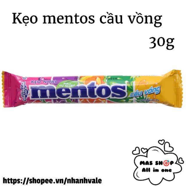 Thỏi Kẹo nhai Mentos cầu vồng hương trái cây