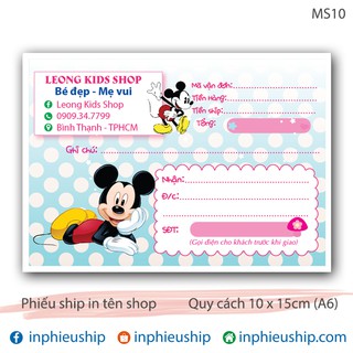 Phiếu Giao hàng Chuột Mic Ki