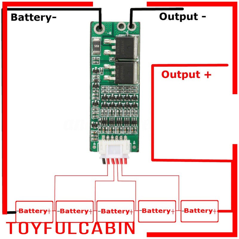 Bảo Vệ Pin Cân Bằng PCB 5S BMS LiPo 15A Li-ion 4.2V 21V 18650