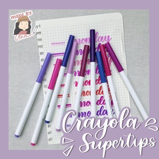 Crayola supertips tone hồng tím- bút luyện calligraphy