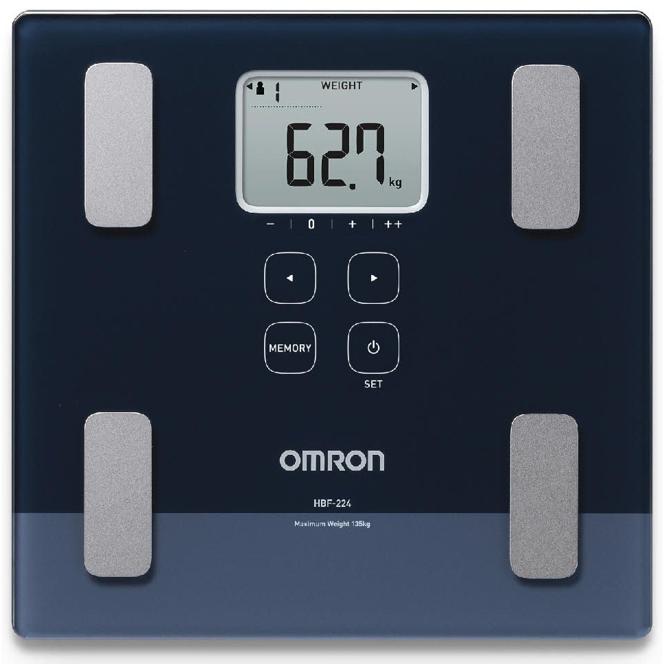 Cân đo lượng mỡ cơ thể OMRON HBF-224 đo các chỉ số cơ thể tiện dụng tại nhà