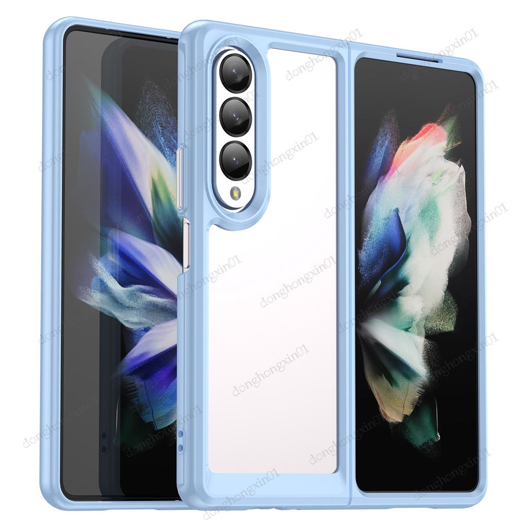 Ốp Điện Thoại Acrylic Cứng Trong Suốt Chống Rơi Cho Samsung Galaxy Z Fold4 5G Z Fold4
