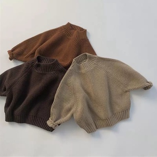 Áo Sweater Thu Đông Tay Dài Cổ Lọ Dày Dặn Phong Cách Hàn Quốc Dành Cho Trẻ Em 2021