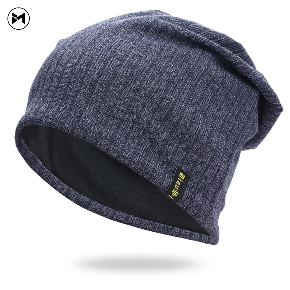 Mũ Len Dệt Kim In Chữ Thời Trang Thu Đông Cho Nam Nữ