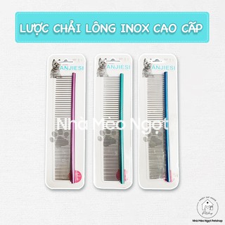 Lược Chải Lông Rụng Rỡ Gối iNox Cao Cấp Cho Chó Mèo Thú Cưng | Nhà Mèo Ngọt