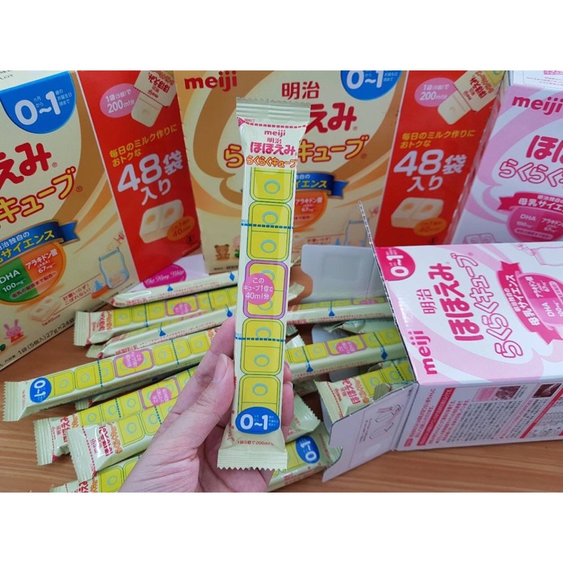 Sữa Bột Meiji Thanh Số 0 và Số 9 Hàng Nội Địa Nhật