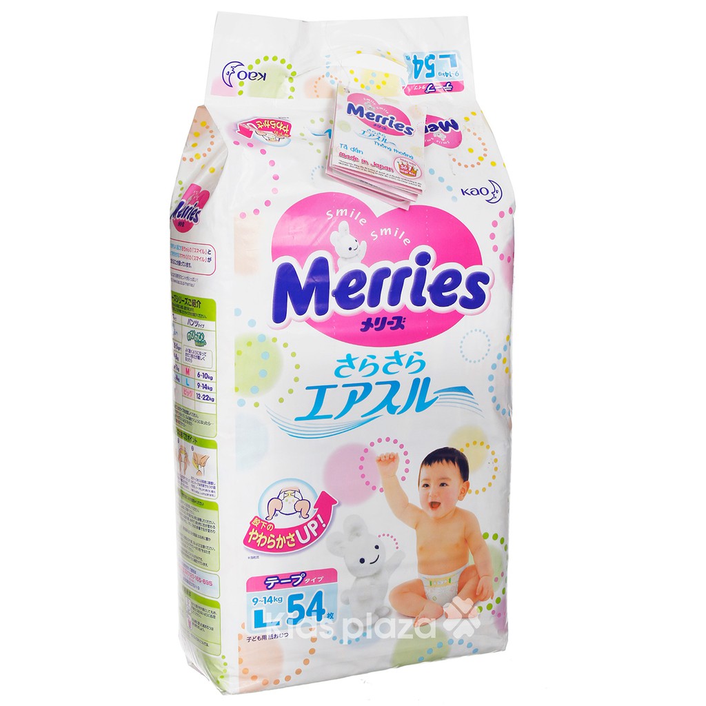 Combo 2 bịch tả dán Merries L54+4
