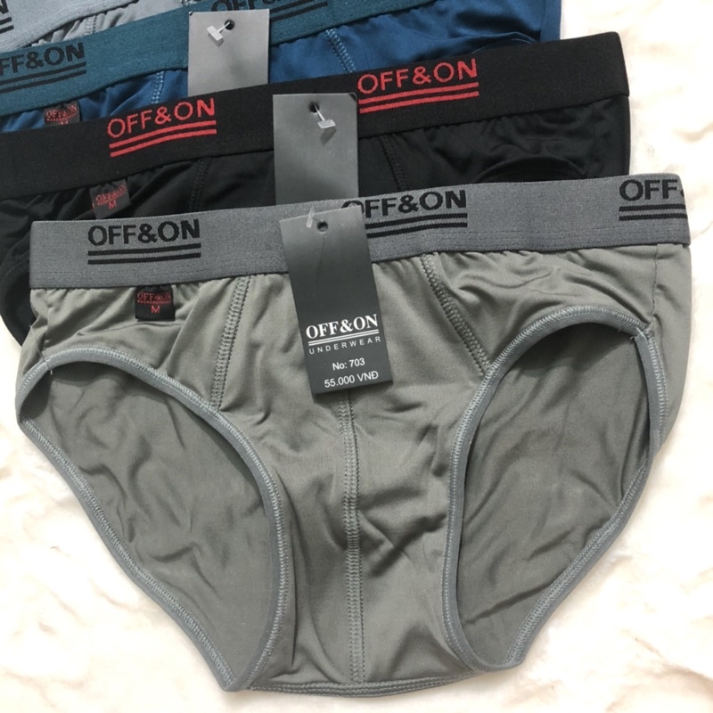 Set 5 Quần lót nam thun lạnh, quần chíp nam lưng vừa, co giãn cực êm
