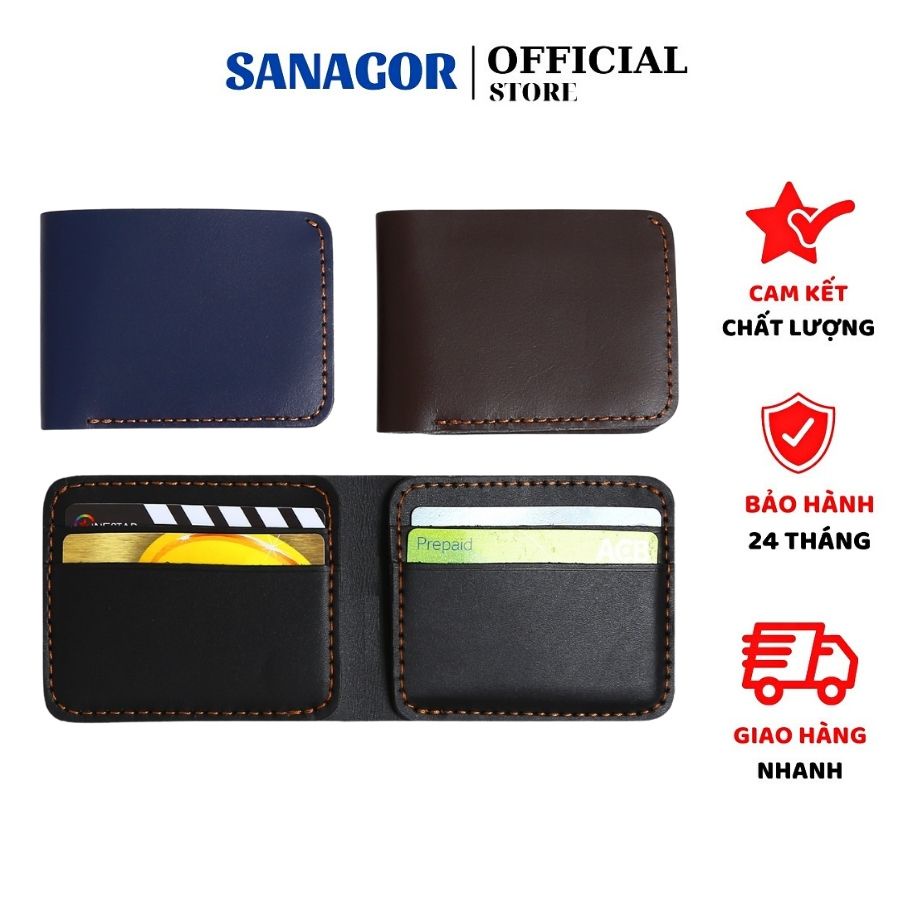 Ví Nam Mini Da Thật Đẹp Kiểu Ngang Đứng Đắng Chính Hãng Sanagor | CM25