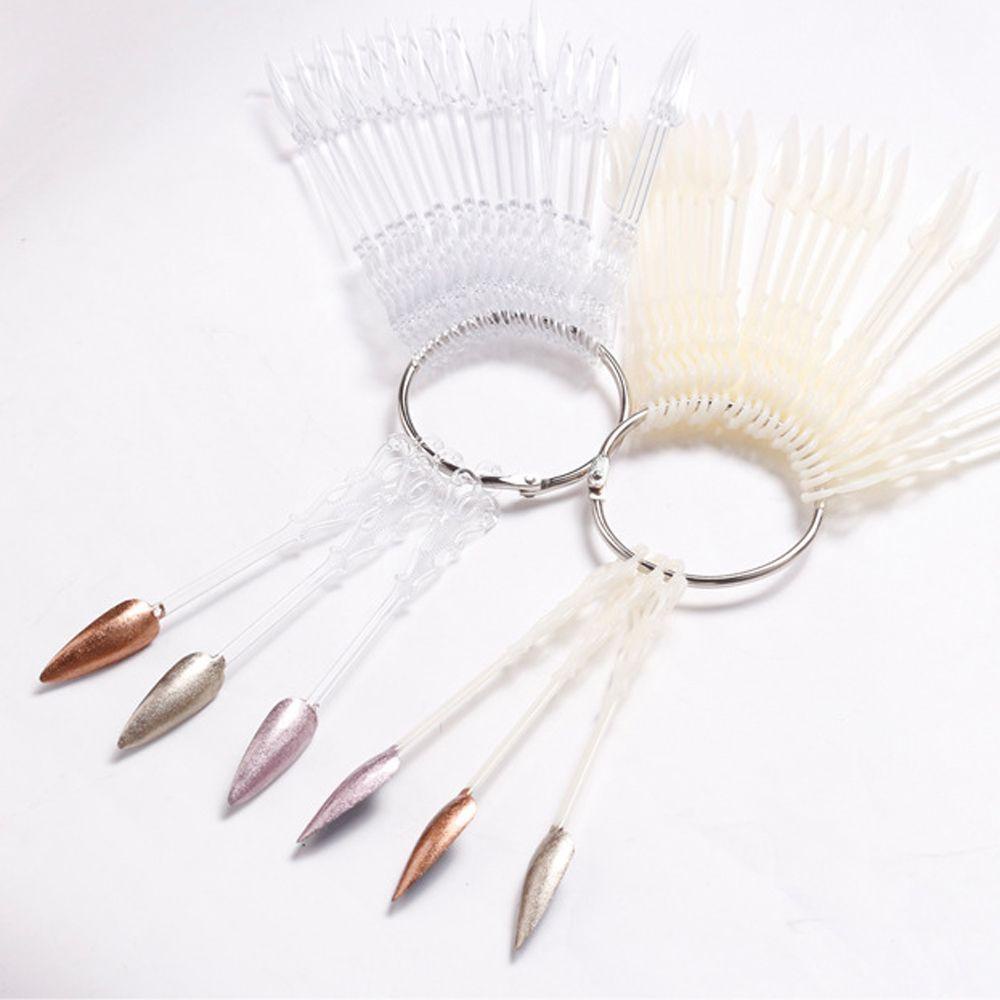 LAY Set 24 Vòng Trưng Bày Móng Tay Giả Tiện Lợi Đứng