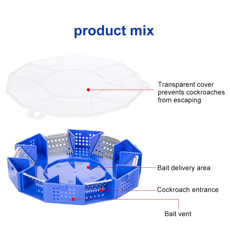 ⭐TRONG KHO Duy Nhất-Hai Lớp Hai lớp Sáu-cửa lớn phiên bản nâng cấp với bìa snap-on gián bẫy vật lý bẫy⭐Cocomall12