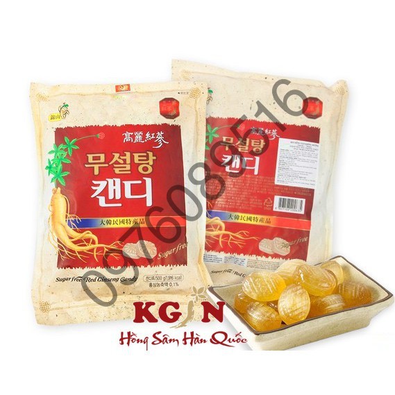 Kẹo sâm không đường Hàn Quốc 500gr