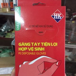 Găng tay nilon hộp 100 chiec