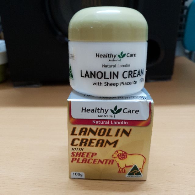 Kem cừu Úc Lanolin Cream 100g Healthy care chính hãng whith sheep Placenta , with vitamin E