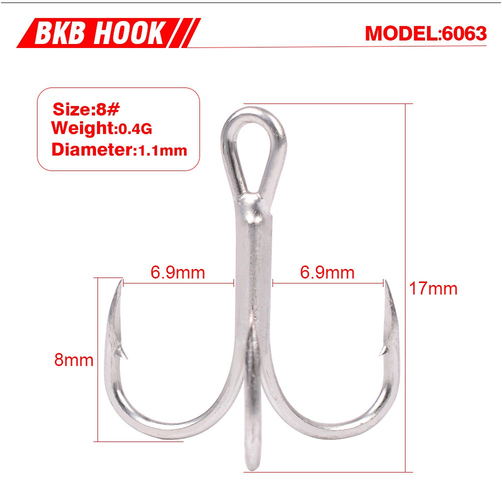 Bộ 20 Lưỡi Câu Cá Chuyên Dụng 2 # 4 # 6 # 8 # 10 # 3x